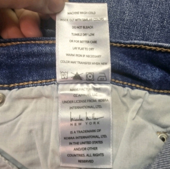 Nicole Miller New York Nomad Super High Rise Wide Leg Jeans Women’s Size 10 Blue - Picture 10 of 10